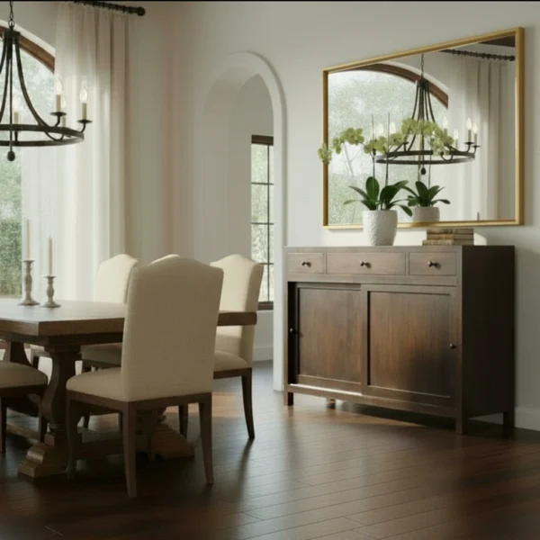 Adrien Buffet Cabinet with Sliding Doors