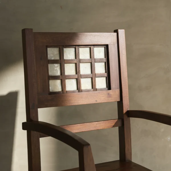 Cecilia Capiz Accent Armchair