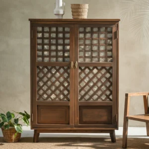 Ibarra Two-Door Capiz Cabinet