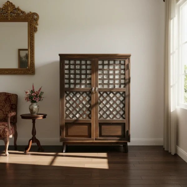 Ibarra Two-Door Capiz Cabinet