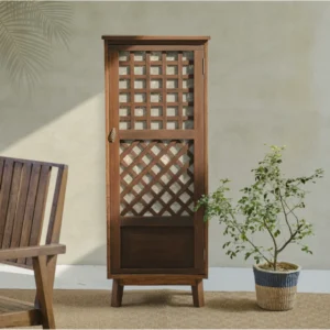 Leonor Capiz Cabinet Single Door 1_Timbertale Designs Leonor Single-Door Capiz Cabinet