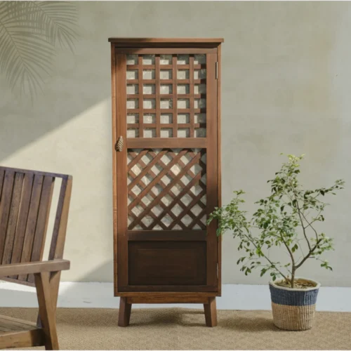 Leonor Capiz Cabinet Single Door 1_Timbertale Designs Leonor Single-Door Capiz Cabinet