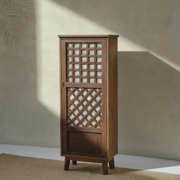 Leonor Capiz Cabinet Single Door 2_Timbertale Designs Leonor Single-Door Capiz Cabinet
