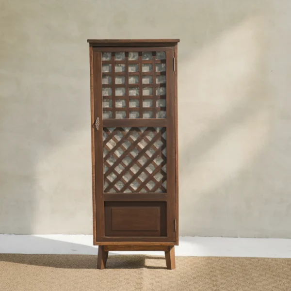 Leonor Capiz Cabinet Single Door 4_Timbertale Designs Leonor Single-Door Capiz Cabinet