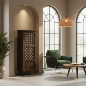 Leonor Capiz Cabinet Single Door 5_Timbertale Designs Leonor Single-Door Capiz Cabinet