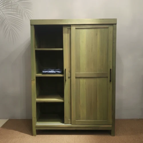 Louis Wardrobe Cabinet 1_Timbertale Designs Louis Wardrobe Cabinet with Sliding Doors