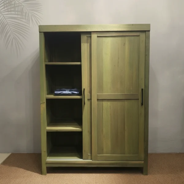 Louis Wardrobe Cabinet 1_Timbertale Designs Louis Wardrobe Cabinet with Sliding Doors