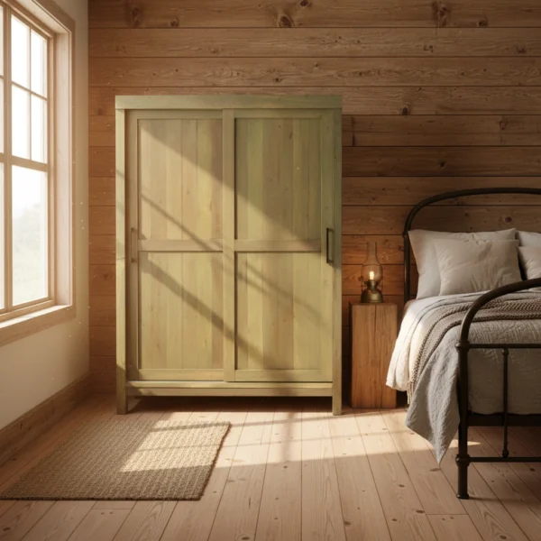 Louis Wardrobe Cabinet 4_Timbertale Designs Louis Wardrobe Cabinet with Sliding Doors