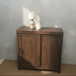 Mateo Shoe Cabinet with Sliding Doors