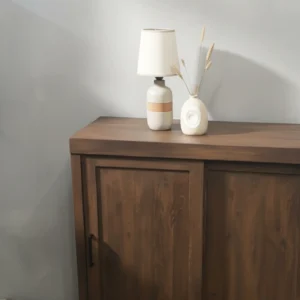 Mateo Shoe Cabinet with Sliding Doors