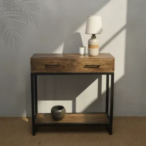 Mildred Console Table 1_Timbertale Designs Mildred Console Table with Two Drawers