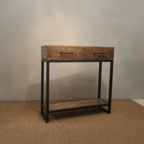Mildred Console Table 3_Timbertale Designs Mildred Console Table with Two Drawers